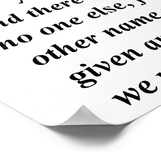 Acts 4:12 ポスター (角)