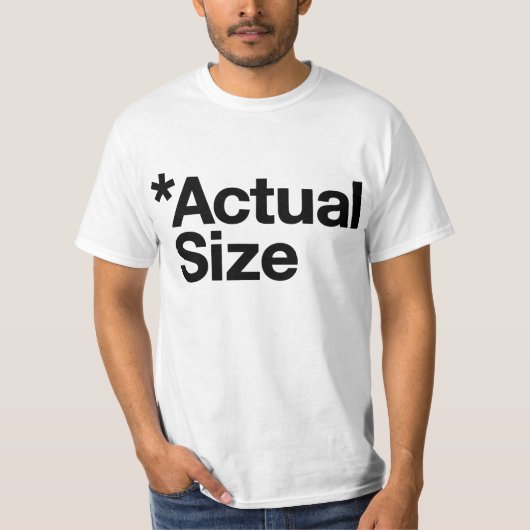 *Actualサイズ Tシャツ (正面)