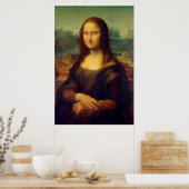 Actual Size of Mona Lisa painting original ポスター (キッチン)