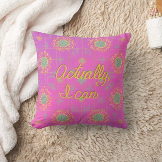 Actually I Can pillow クッション (ブランケット)