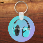 #ActuallyAutistic自閉症 キーホルダー (正面)