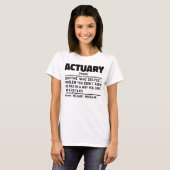 Actuary Noun Definition Assurance クール Mom Ilinm Tシャツ (正面フル)