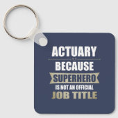 Actuary Superhero Novelty キーホルダー (正面)