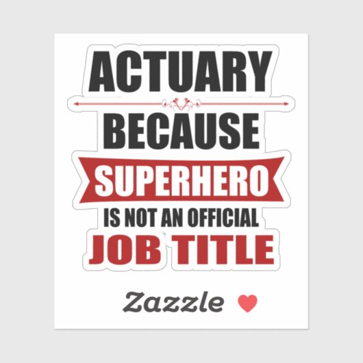 Actuary Superhero Novelty シール (シート)