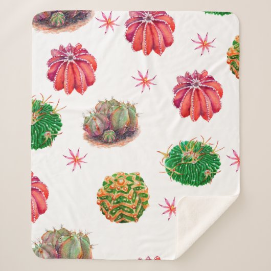 -actusのシームレスなフローラルパターン背景、wallpap シェルパブランケット (正面)