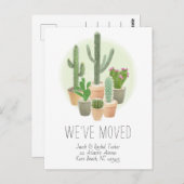Actus新しい自宅住所の移動告知 ポストカード (正面/裏面)