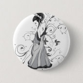 ACUの人形 缶バッジ (正面)