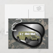 ACUパターンカモフラージュ部隊デジタルアート平和 ポストカード (正面/裏面)