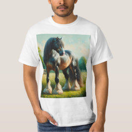 Acuarela caballo percherón tシャツ