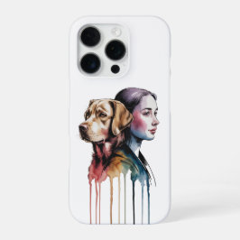 Acuarela Canina Labrador Retriever - Femenina iPhone 16 Proケース