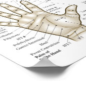 Acupressure Points Face Hand Feet ポスター (角)