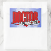 ACUPUNCTUREロゴの博士 長方形シール (バッグ)