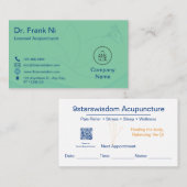 Acupuncture Business Card  TCM Business card 名刺 (正面/裏面)