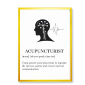 Acupuncture clinic Wall Art wall chart ポスター