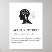 Acupuncture clinic Wall Art wall chart ポスター (正面)