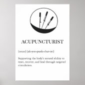 Acupuncture Healing Wall Art for Clinic Wall chart ポスター (正面)