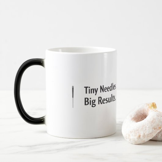 Acupuncture Mug Tiny Needles Big Results  モーフィングマグカップ (ドーナツ)