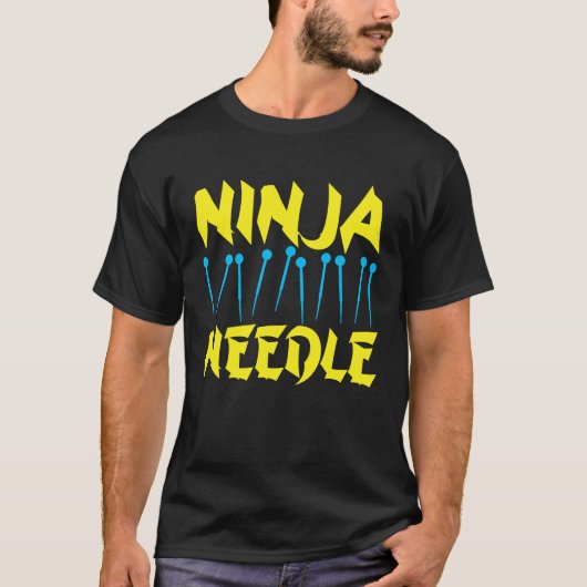 Acupuncture Ninja Needle Acupuncturist Acupuncture Tシャツ (正面)