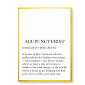 Acupuncture Qi Flow Wall Chart -Acupuncturist wall ポスター