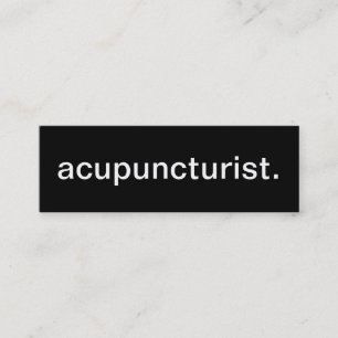 Acupuncturistの名刺 スキニー名刺