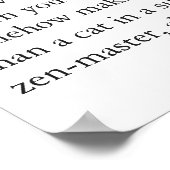 Acupuncturist Needle Ninja Wall Art Clinic chart ポスター (角)