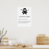 Acupuncturist Wall Art Gift | Needle Acupuncture ポスター (キッチン)