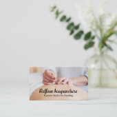 Acupuncturist Working on Client 名刺 (スタンド正面)