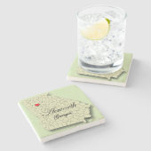 Acworth、ジョージア、地図、コースター ストーンコースター (横)