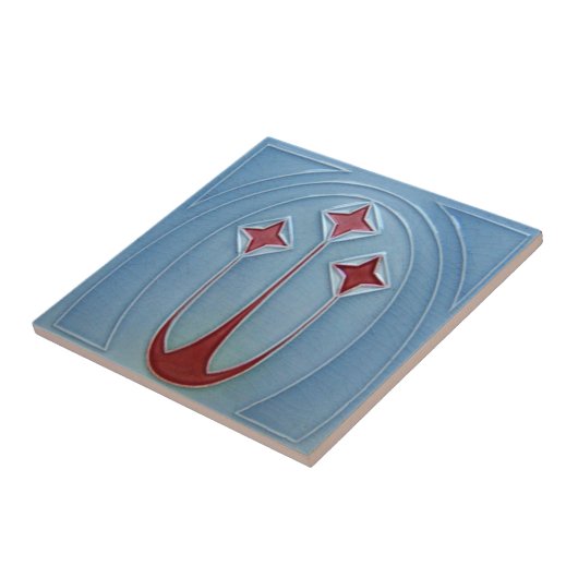 AD023アールデコの再生のセラミックタイル タイル (側面)