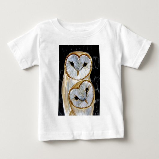 ad2barnowl10x15.jpg ベビーTシャツ (正面)