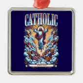 AD33イエスキリスト以来のローマカトリック教会 メタルオーナメント (正面)