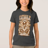 AD33以来のローマカトリック教伝統的会 トライブレンドTシャツ (正面)