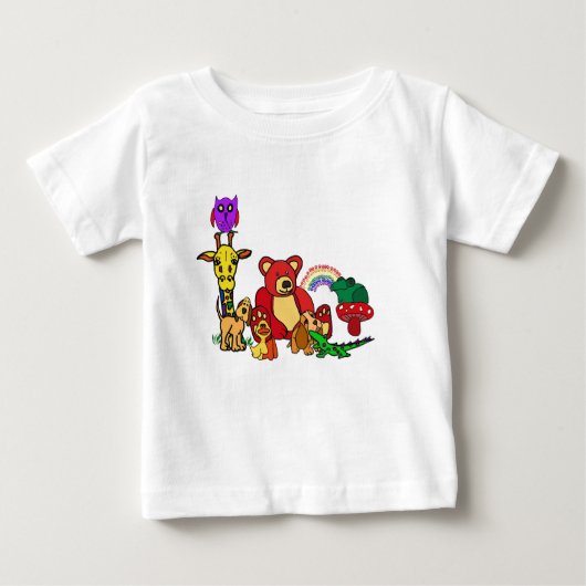 AD – ガロアシャツをクリッター ベビーTシャツ (正面)