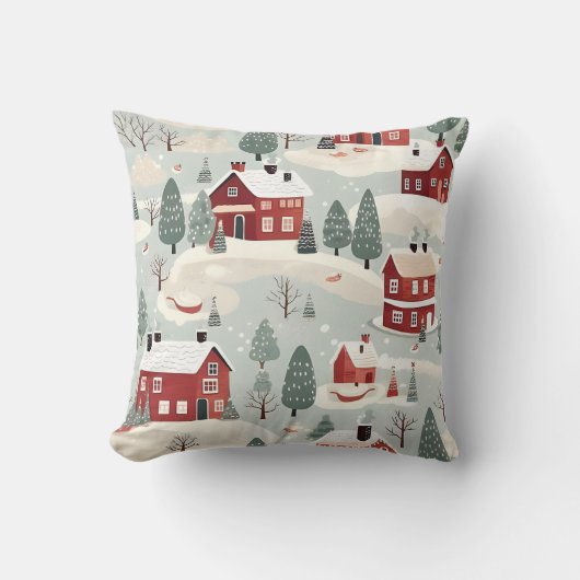 AD 002 – クリスマスデジタルパターン クッション (正面)