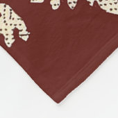 AD 1200年代の斑点のあるライオンズプリント フリースブランケット (角)