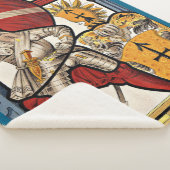 AD 1600スイス兵プリント シェルパブランケット (3/4)