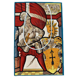 AD 1600スイス兵プリント ミディアムペーパーバッグ