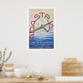 Ad Astra Aero Traffic Zurich Lausanne Geneve ポスター (キッチン)