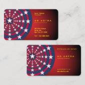 Ad Astra Standard、3.5インチx 2.0インチ名刺 名刺 (正面/裏面)