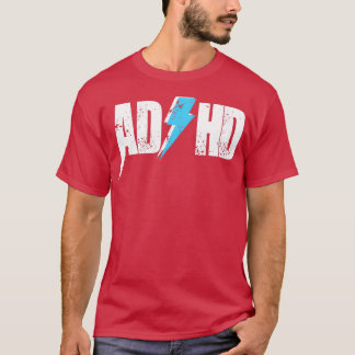 AD HD女性男性へ子供たちおもしろい認識度ギフトADHD Tシャツ