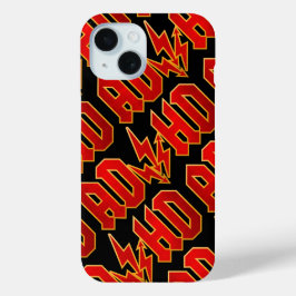 「AD/HD」ロック iPhone 15ケース