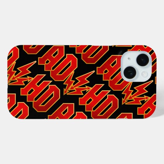 「AD/HD」ロック Case-Mate iPhoneケース (裏面 (横))