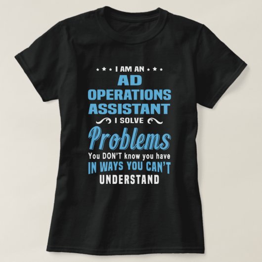 Ad Operations Assistant Tシャツ (デザイン正面)