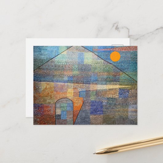 Ad Parnassum by Paul Klee, Data Art ポストカード (正面/裏面インサイチュ)