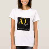 AD Style – Be Elegant With Us | Fashion Statement Tシャツ (正面)