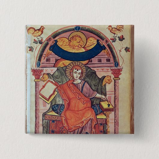 Adaの原稿からのCod.22セントマーク、 缶バッジ (正面)