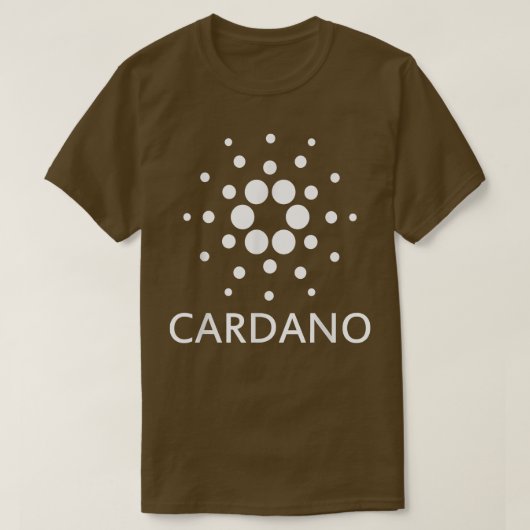 ADAカルダノ暗号通貨暗号 Tシャツ (デザイン正面)