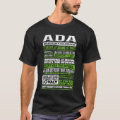 Adaガール名の定義 Tシャツ (正面)