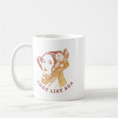 Ada Lovelace Dawn Gradient Code Like Ada  コーヒーマグカップ (左)