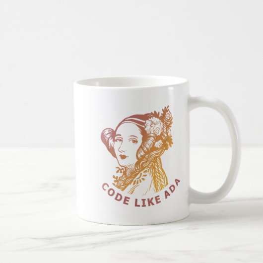 Ada Lovelace Dawn Gradient Code Like Ada  コーヒーマグカップ (右)